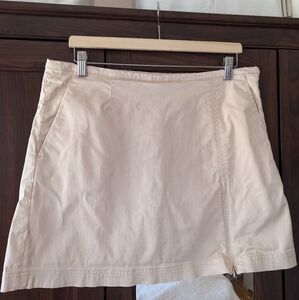 Tommy Hilfiger Beige Mini Skirt Under Shorts Skort Golf Sport Size 12